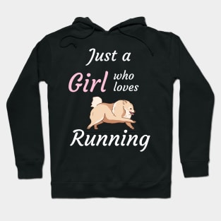 Just a girl who loves running Hoodie